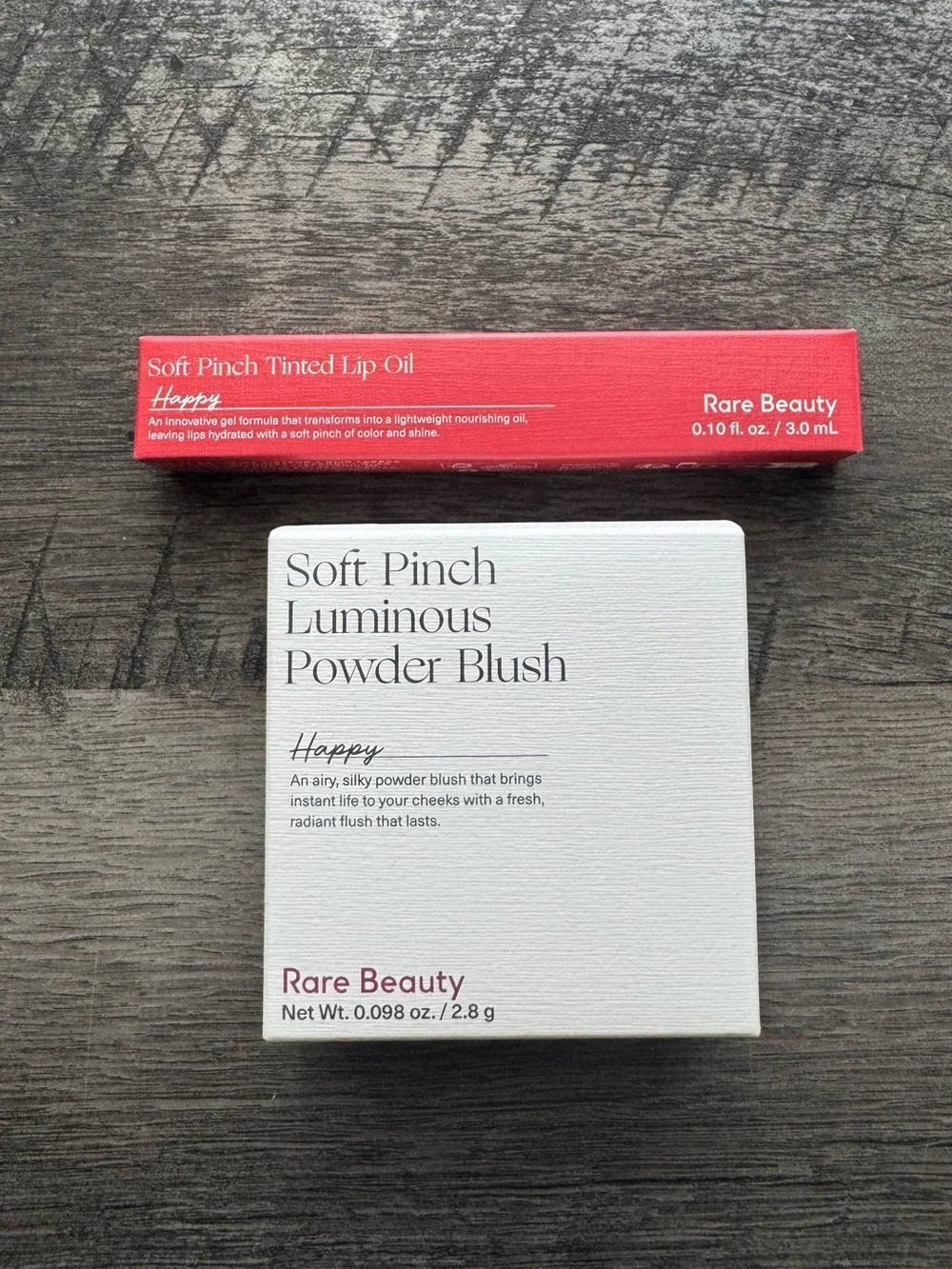 Rare Beauty Soft Pinch Blush & Lip Oil Bundle - Shade Happy (NIB)